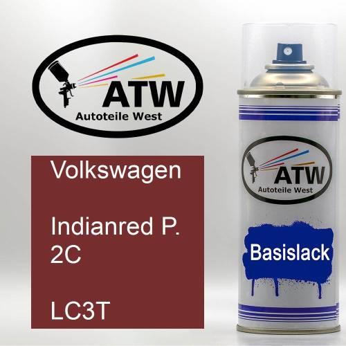 Volkswagen, Indianred P. 2C, LC3T: 400ml Sprühdose, von ATW Autoteile West.